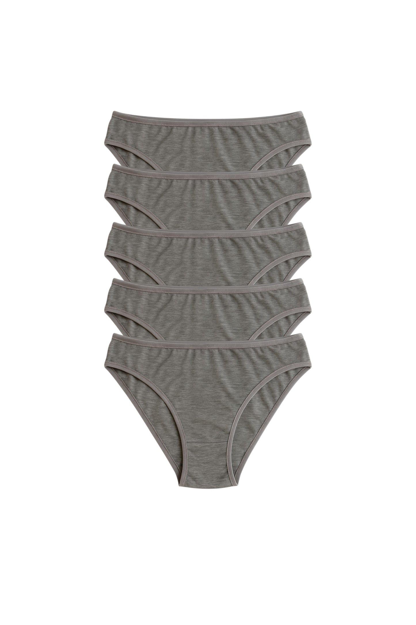 Kadın Gri Slip Külot 5'li Paket