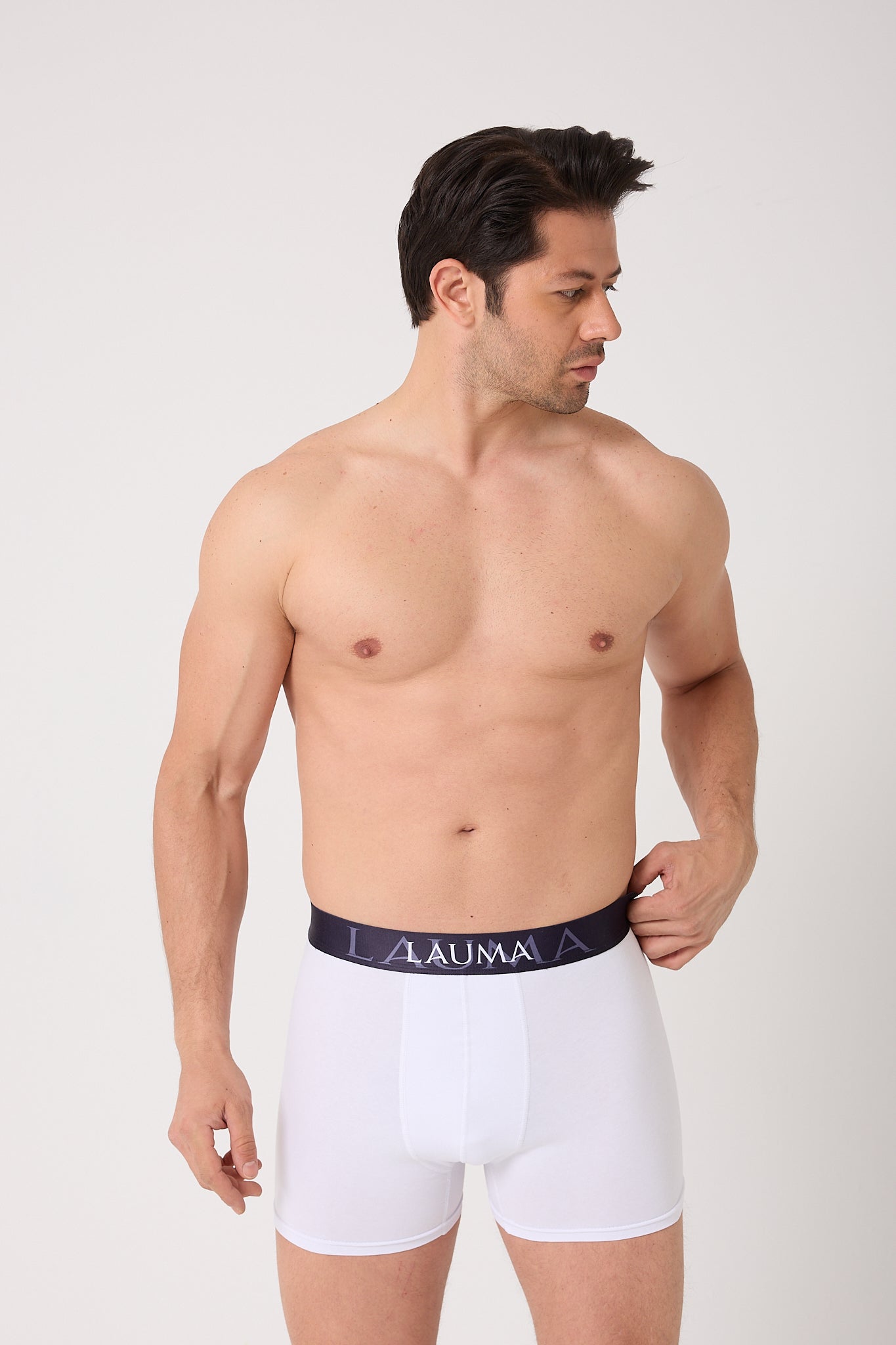 Erkek Siyah-Beyaz Boxer 3’lü Paket