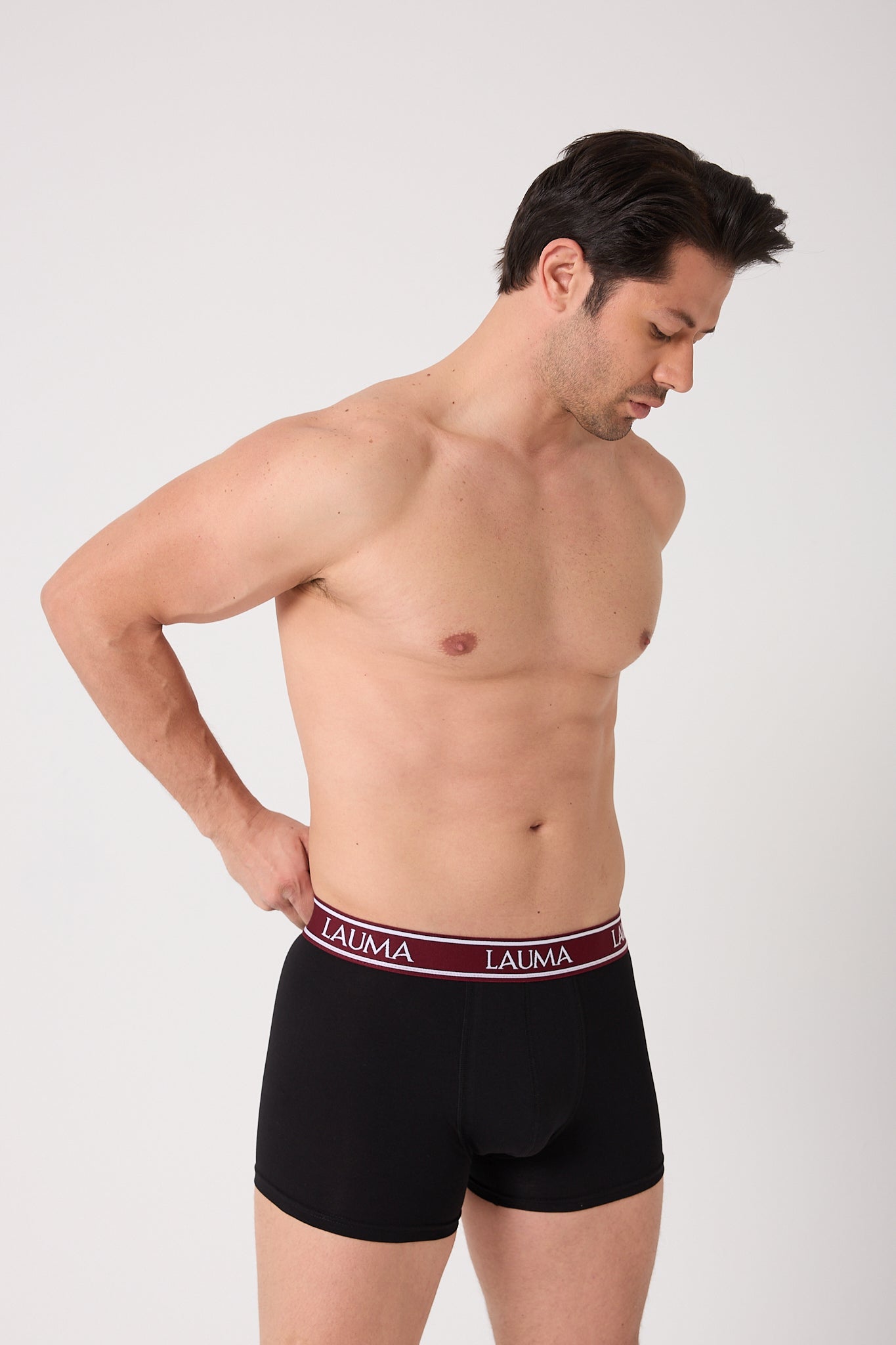 Erkek Siyah Boxer 3'lü Paket