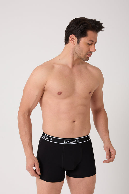 Erkek Siyah Boxer 6'lı Paket