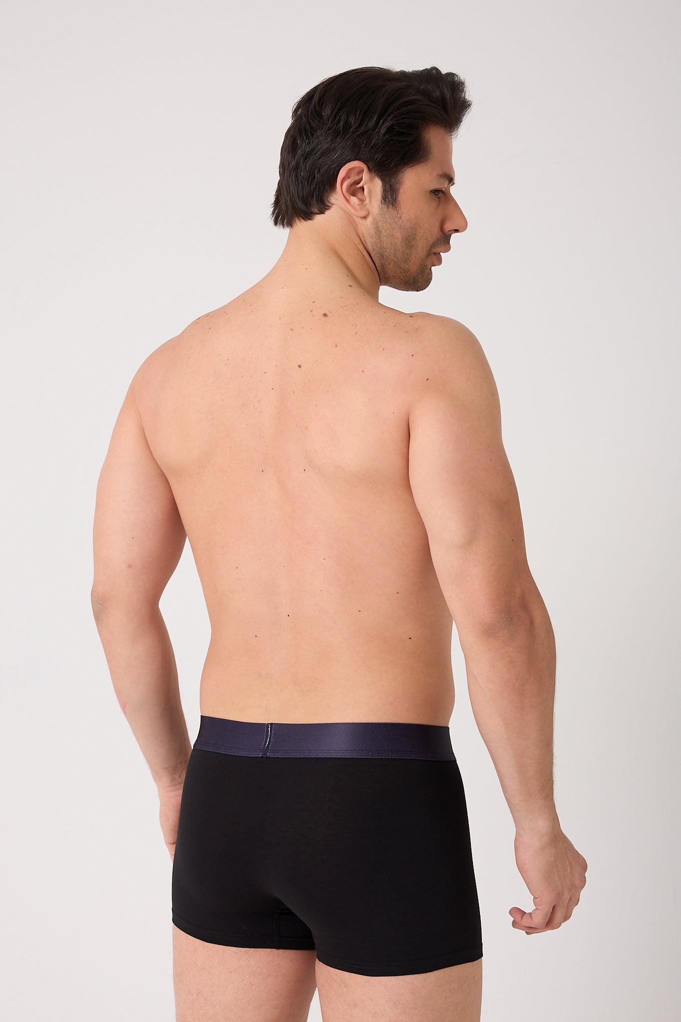 Erkek Siyah-Beyaz Boxer 3’lü Paket