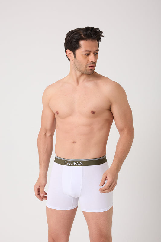 Erkek Beyaz Boxer 3'lü Paket