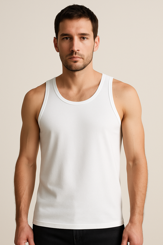 Erkek Beyaz Ribana Atlet 6’lı Paket