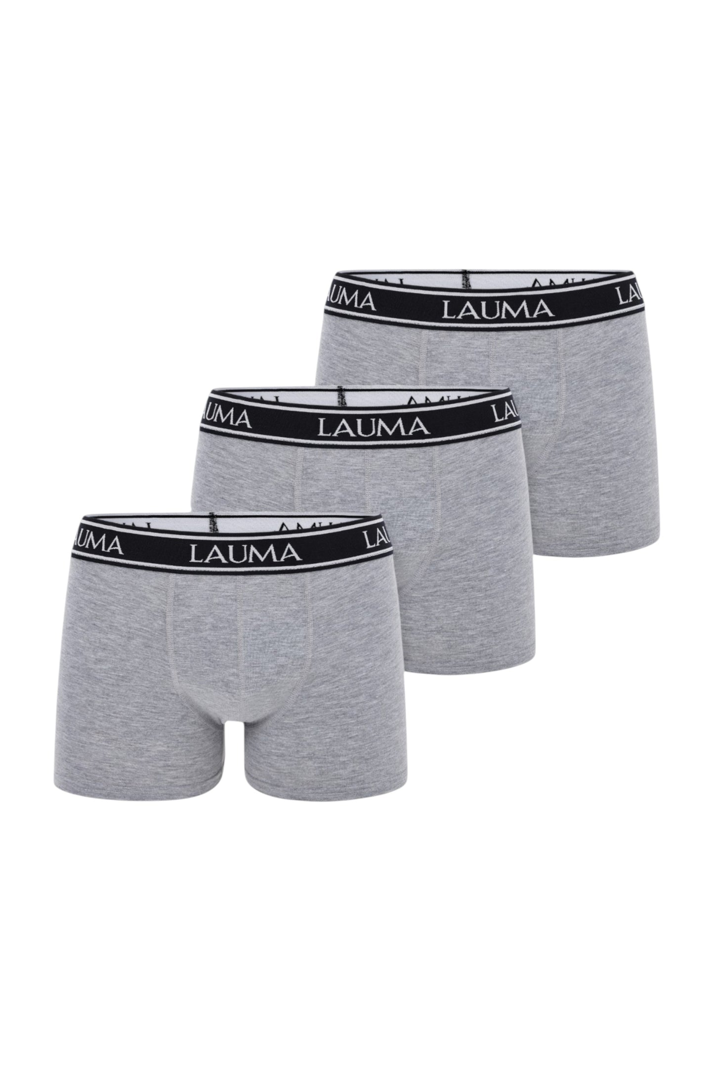 Erkek Açık Gri Boxer 3'lü Paket