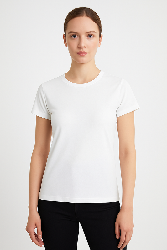 Kadın Bisiklet Yaka Tişört 3'lü Paket