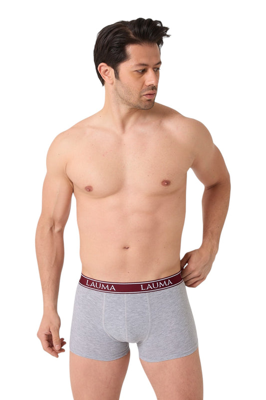 Erkek Açık Gri Boxer 6'lı Paket