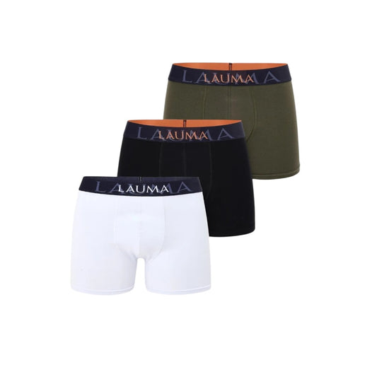 Erkek Siyah-Haki-Beyaz Boxer 3’lü Paket
