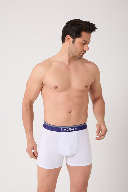 Erkek Beyaz Boxer 6'lı Paket