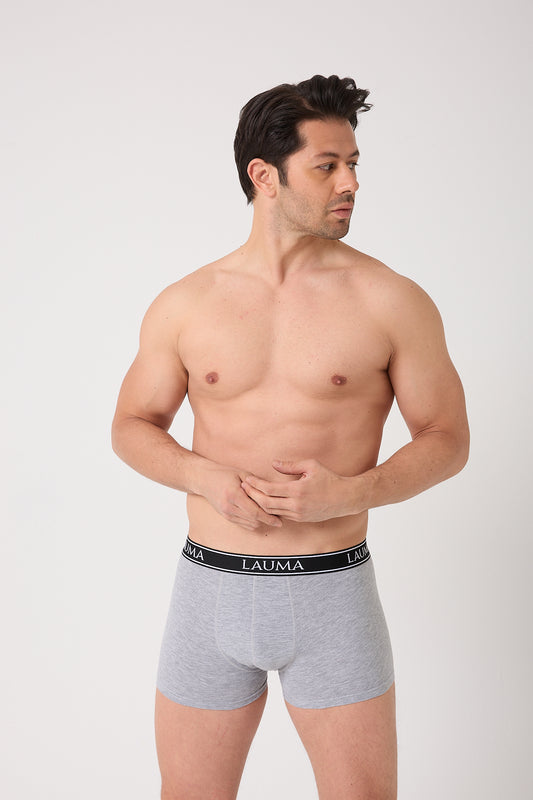 Erkek Açık Gri Boxer 12'li Paket