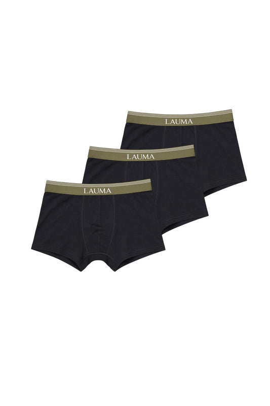 Erkek Siyah Boxer 3'lü Paket