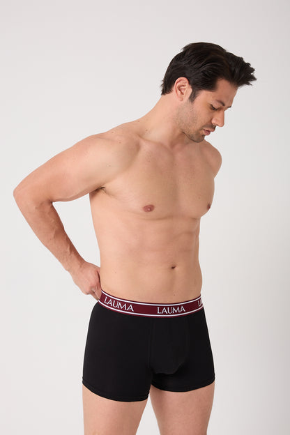 Erkek Siyah Boxer 6'lı Paket