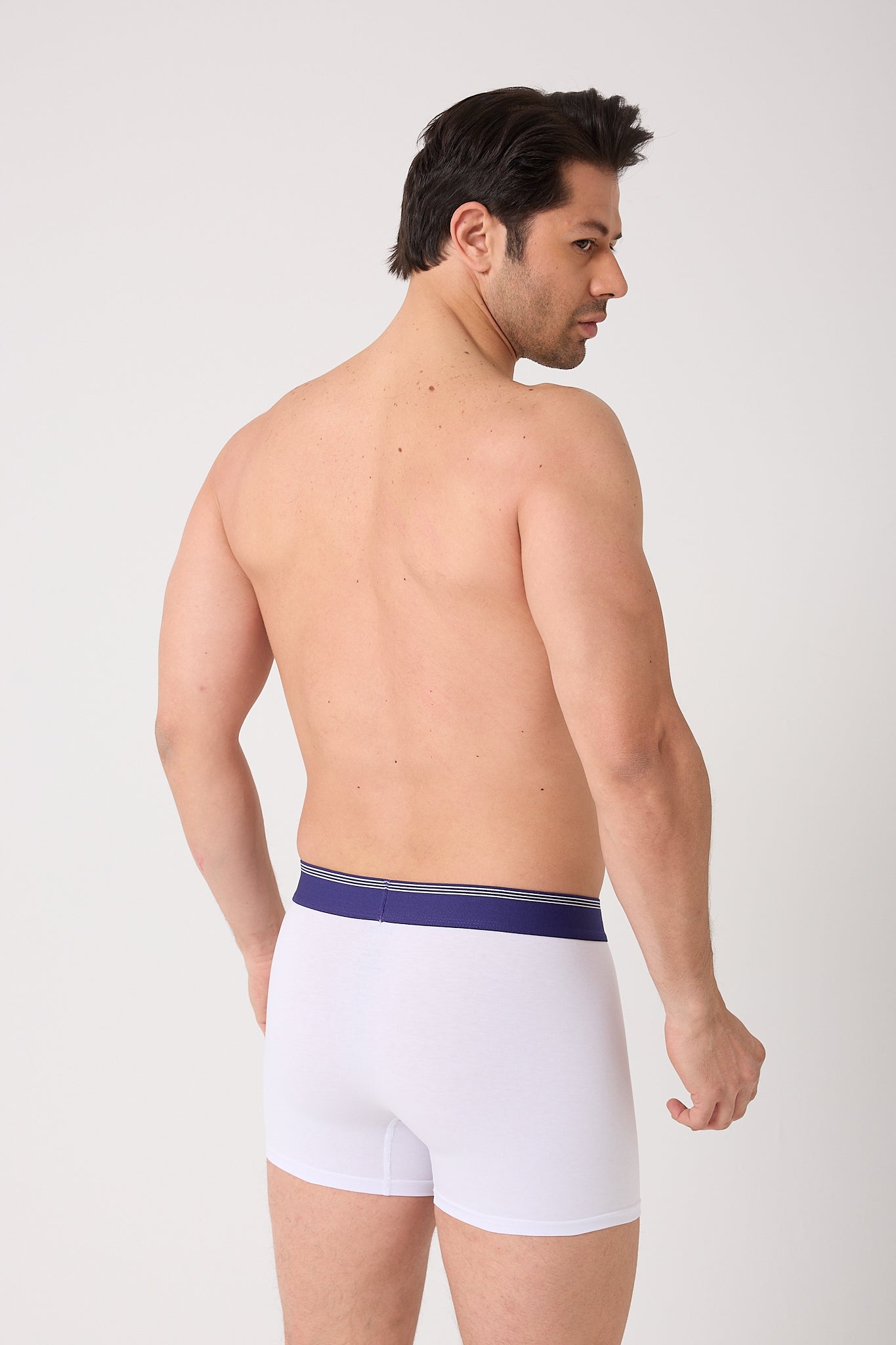 Erkek Beyaz Boxer 6'lı Paket