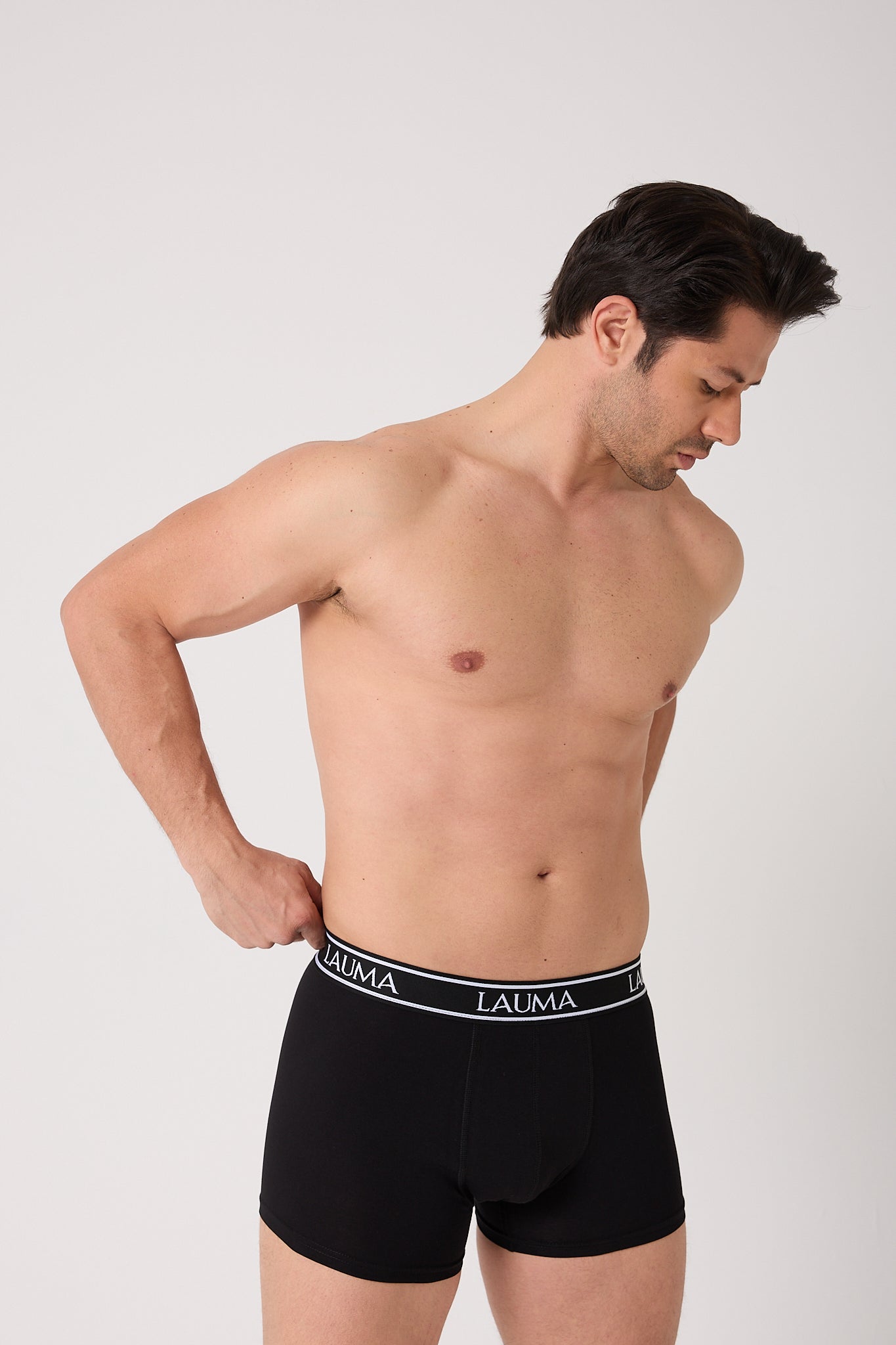 Erkek Siyah Boxer 6'lı Paket