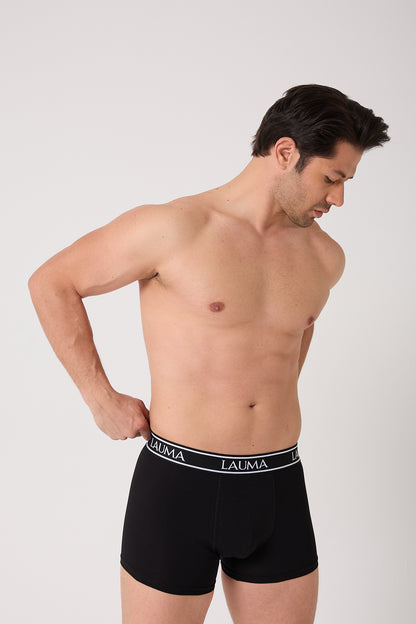 Erkek Siyah Boxer 6'lı Paket