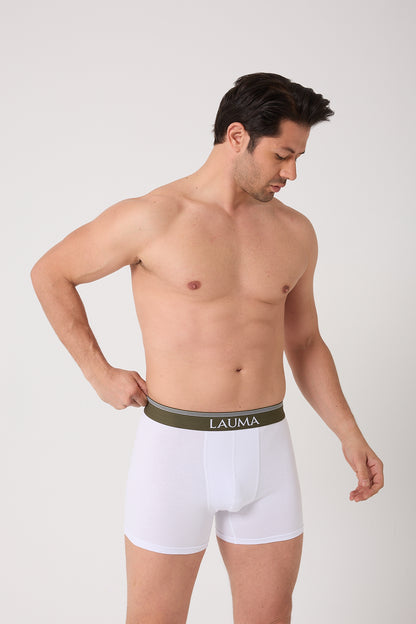 Erkek Beyaz Boxer 6'lı Paket
