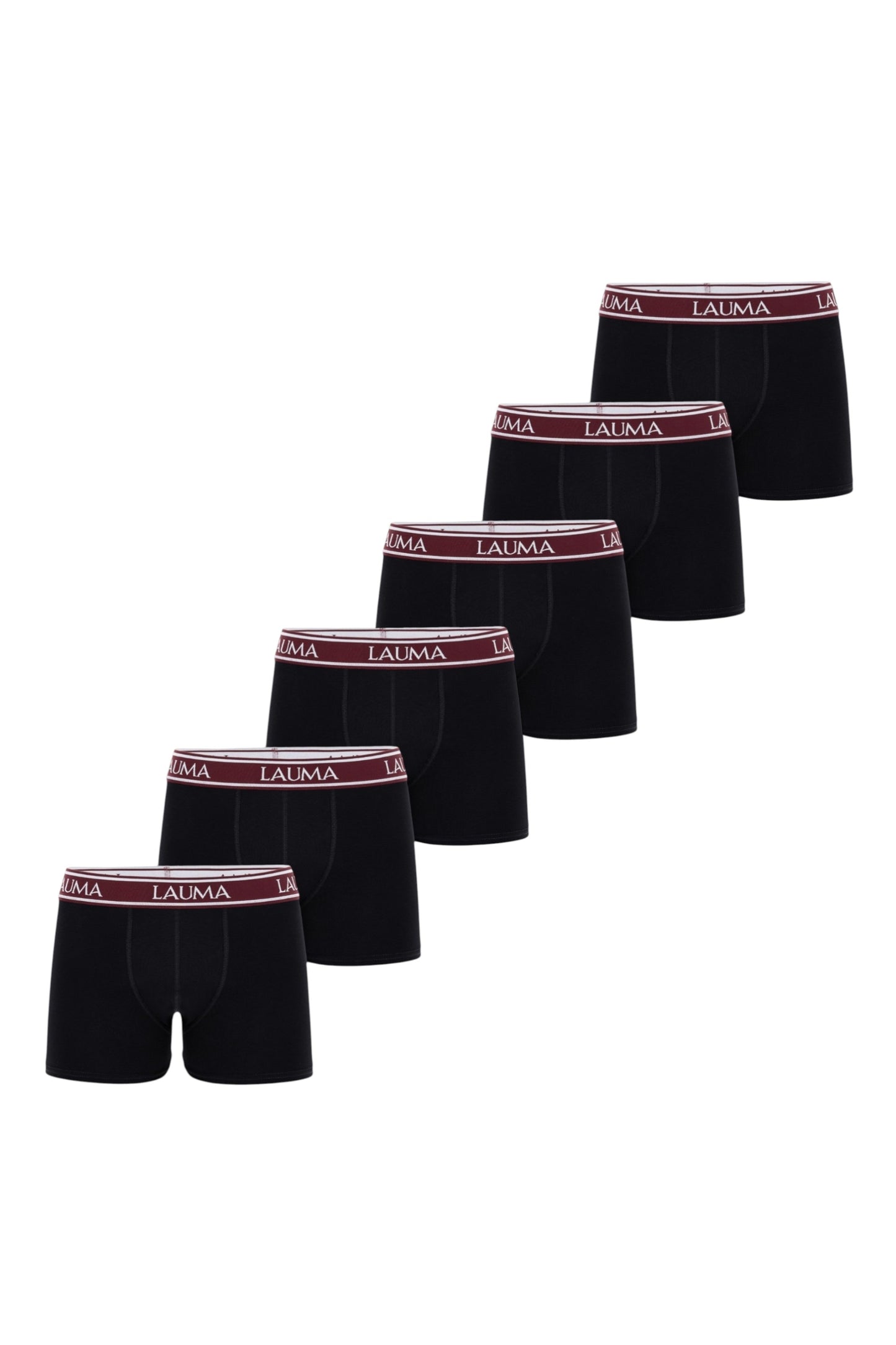 Erkek Siyah Boxer 6'lı Paket