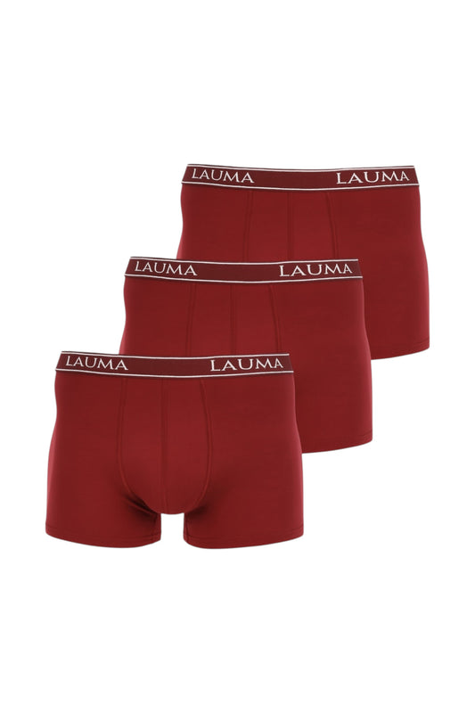 Erkek Bordo Boxer 3'lü Paket