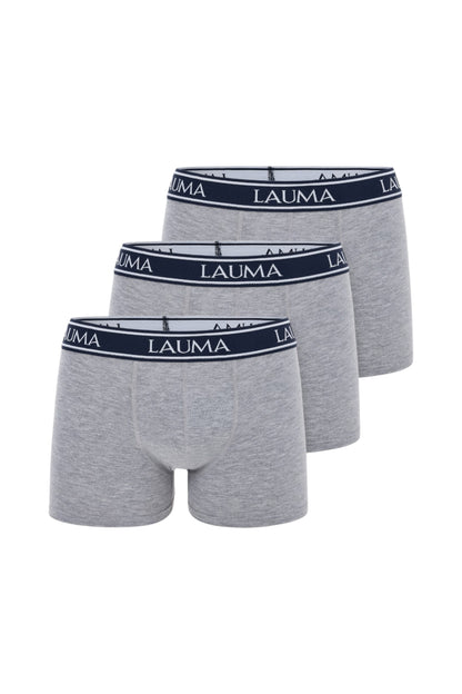 Erkek Açık Gri Boxer 3'lü Paket