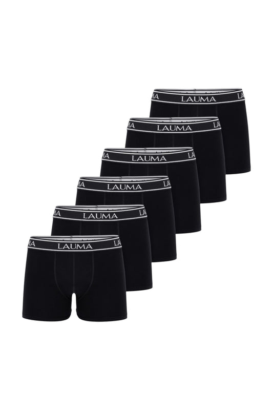 Erkek Siyah Boxer 6'lı Paket