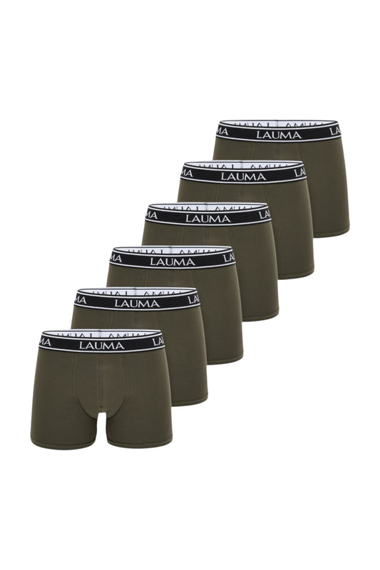 Erkek Haki Boxer 6'lı Paket