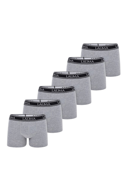 Erkek Açık Gri Boxer 6'lı Paket