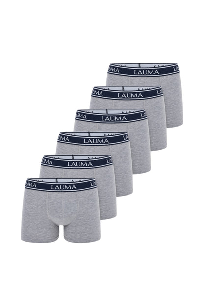 Erkek Açık Gri Boxer 6'lı Paket