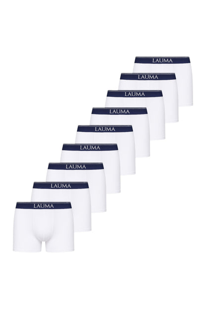 Erkek Beyaz Boxer 9'lu Paket