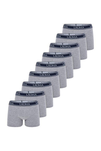 Erkek Açık Gri Boxer 9'lu Paket