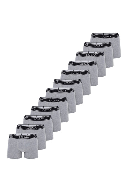 Erkek Açık Gri Boxer 12'li Paket