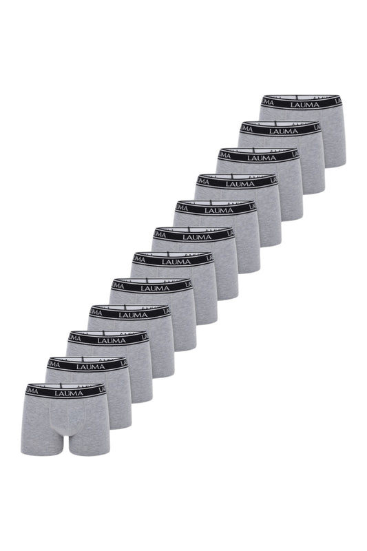 Erkek Açık Gri Boxer 12'li Paket