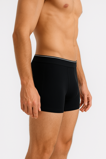 Erkek Siyah Boxer 6'lı Paket